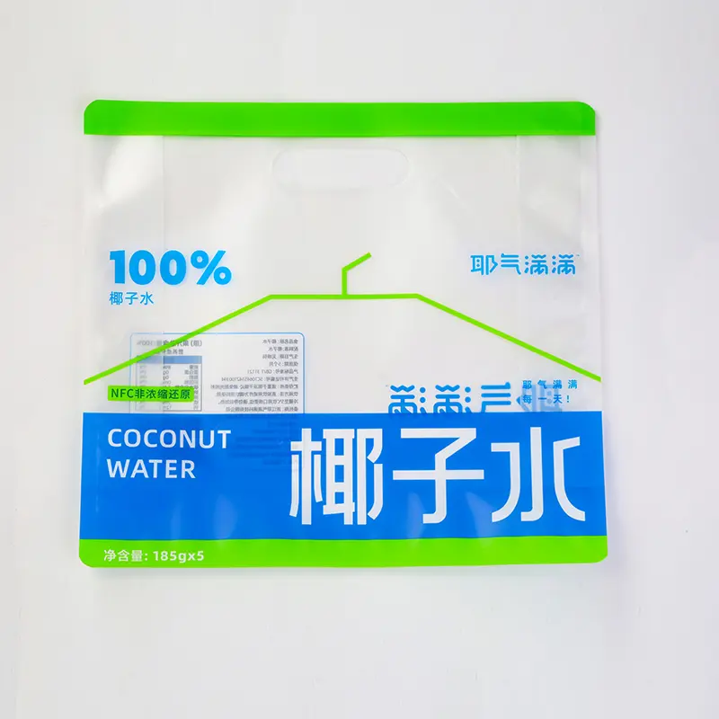 Multilayer Stand-Up Zippered Pouch Packaging For Beverages