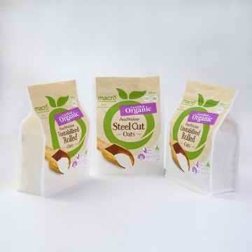 Eco-Friendly Material Pouch With Zipper For Food