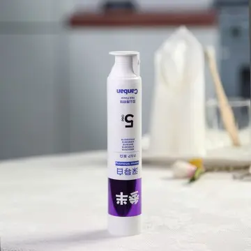 Plastic EVOH laminate tube with big flip cap and hot stamping for toothpaste